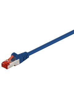 CAT 6 patchkabel S/FTP (PiMF), blå, 7,5 m