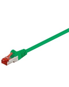 CAT 6 patchkabel S/FTP (PiMF), grön, 15 m
