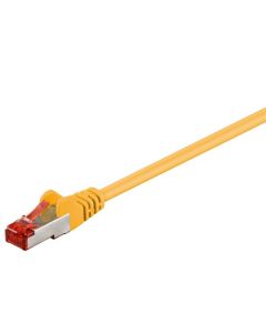CAT 6 patchkabel S/FTP (PiMF), gul, 10 m