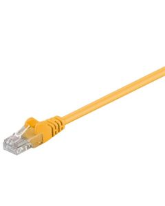 CAT 5e patchkabel, U/UTP, gul, 3 m