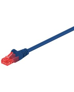 CAT 6 patchkabel, U/UTP, blå, 7,5 m