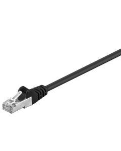 CAT 5e patchkabel, F/UTP, svart, 20 m