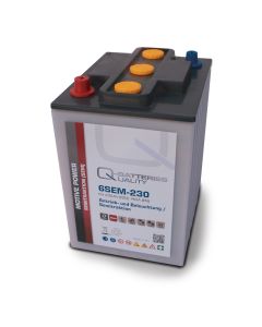 Q-Batteries 6SEM-230 6V 230Ah Semi traktionsbatteri
