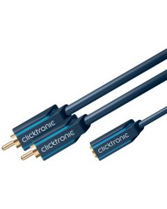 Clicktronic Casual MP3 Y-adapter- 0,1 m