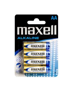Maxell Long Life Alkaline AA/LR6-batterier - 4 st.