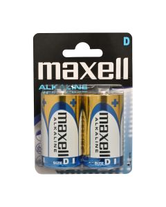 Maxell Long life Alkaline D/LR20-batterier - 2 st.
