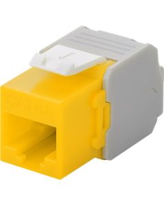 CAT 6a RJ45 Modularkontakt, ej skärmad, gul-vit
