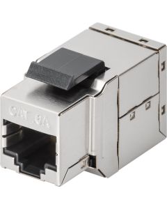 CAT 6a 2x RJ45 modularkoppling, STP-skärmad