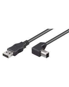 USB 2,0 Hi-Speed-kabel, svart, 0,5 m,