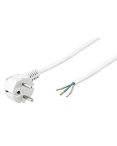 Strömkabel 2 m, vit, universalanslutning