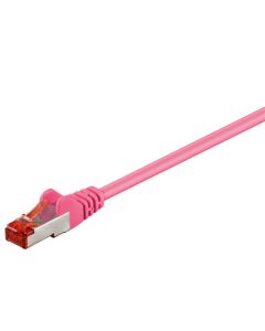 CAT 6 patchkabel S/FTP (PiMF), magenta, 2 m