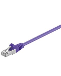 CAT 5e patchkabel, SF/UTP, violett, 2 m