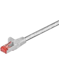 CAT 6 patchkabel S/FTP (PiMF), transparent, 10 m