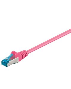 CAT 6a patchkabel S/FTP (PiMF), magenta, 1 m