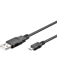 USB 2,0 Hi-Speed-kabel, svart, 5 m