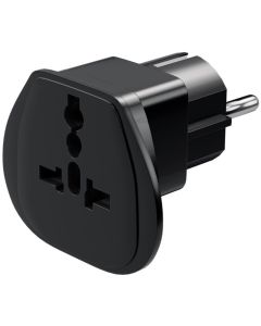 Resekontakt Universal-->Schucko, svart