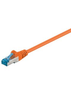 CAT 6a patchkabel S/FTP (PiMF), orange, 0,25 m