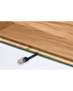 CAT 6 platt patchkabel, U/UTP, vit, 15 m