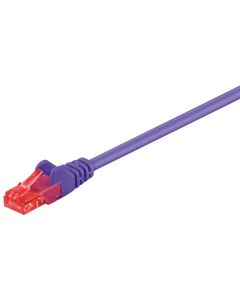 CAT 6 patchkabel, U/UTP, violett, 10 m