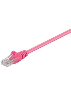 CAT 5e patchkabel, U/UTP, magenta, 1,5 m