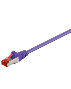 CAT 6 patchkabel S/FTP (PiMF), violett, 1,5 m