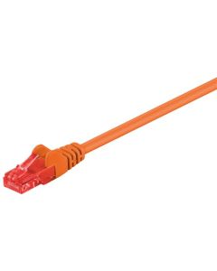 CAT 6 patchkabel, U/UTP, orange, 1,5 m