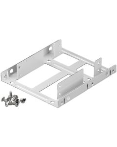 Double 2,5'' hard disk installationsram till 3,5'', silver