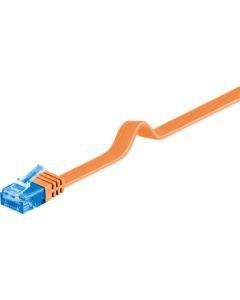 CAT 6a platt patchkabel U/UTP, orange, 2 m