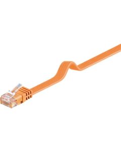CAT 6 platt patchkabel, U/UTP, orange, 1,5 m