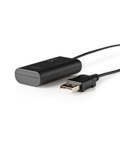 NEDIS, Trådlös ljudsändare  Bluetooth®  Upp till 1 hörlurar  Svart