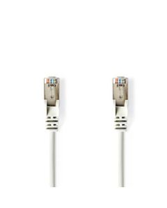NEDIS, Cat 5e kabel UTP RJ45 (8P8C) Hane RJ45 (8P8C) Hane 3.00 m Rund PVC Vit Plastpåse