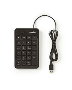 Nedis, Trådansluten numerisk knappsats   USB   Svart