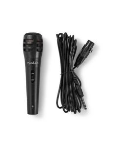 Nedis, Trådansluten Mikrofon ,  -75 dB +/-3 dB känslighet ,  80 Hz-12 kHz