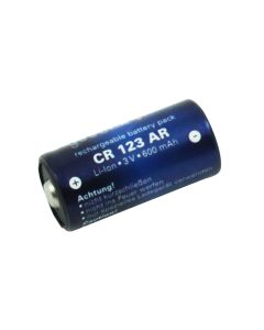 CR123A Li-Ion till uppladdningsbart batteri - 3V 500 mAh