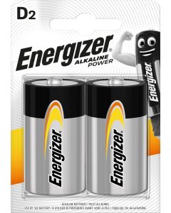 Energizer Alkaliska Power D / E95 Batterier (2 Stk. Blister)