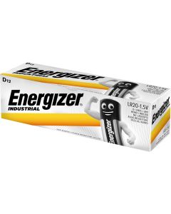 Energizer Industrial D / LR20 Batterier (12 st. förpackning)