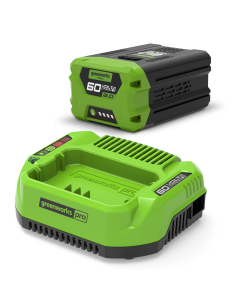Greenworks, GSK60B2, startpaket, 60V, Universalladare m/ 2Ah Batteri