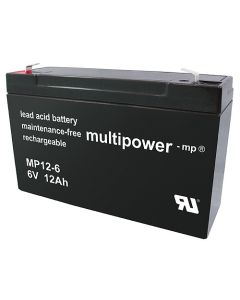 Multipower MP12-6 Blybatteri 6V 12Ah