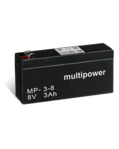 Multipower MP3-8 8V - 3Ah (4,8 mm)