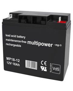 Multipower 12V - 18Ah (Startbatteri)