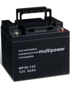 Multipower 12V - 50Ah batteri till eldrivna fordon
