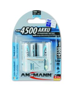Ansmann maxE C / Baby / R14 4500 mAh (2 st.) uppladdningsbara batterier