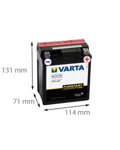 VARTA 506 014 005 - 12V 6Ah (Motorcykelbatteri)