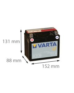 VARTA 510 012 009 - 12V 10Ah (Motorcykelbatteri)