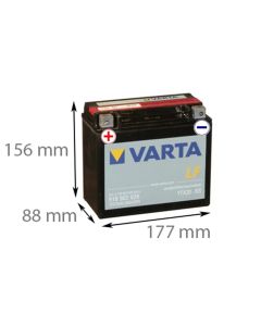 VARTA 518 902 026 - 12V 18Ah (Motorcykelbatteri)