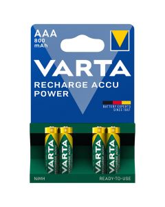 VARTA Ready2Use AAA / R03 / Micro (4 st.) 800 mAh uppladdningsbara batterier