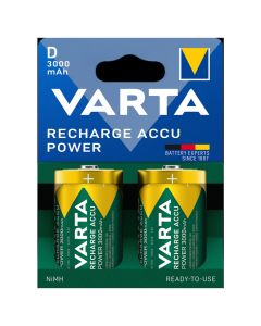 VARTA Power Accu D / R20 / Mono (2 st.) 3000 mAh batteri