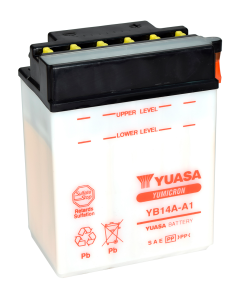 Yuasa YB14A-A1 (DC) 12V Batteri til Motorcykel