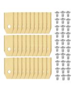 30x Knivar till Husqvarna Automower / Gardena / Greenworks Optimow - Titanbelagt stål inkl. Skruvar - Japcell