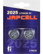 JAPCELL Litium CR2025-Batterier - 2 st.